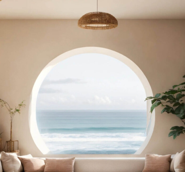 High-quality interior materials and finishes display