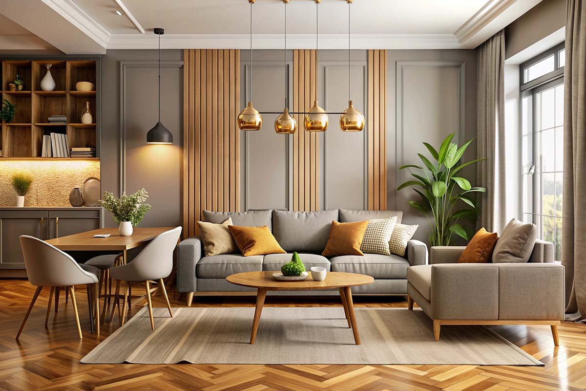 Coastal outdoor living space interior design project