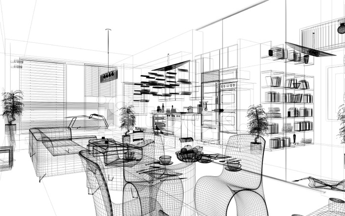 22818627-wireframe-3d-modern-home-interior-render-image-architecture-ab